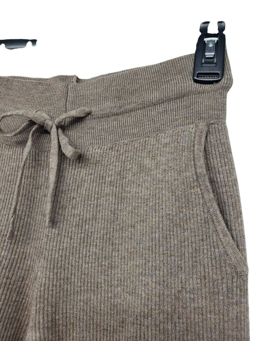 Uniqlo Washable Ribbed Knit Trousers Wide Leg Lounge Sweat Pants XS - Picture 5 of 9